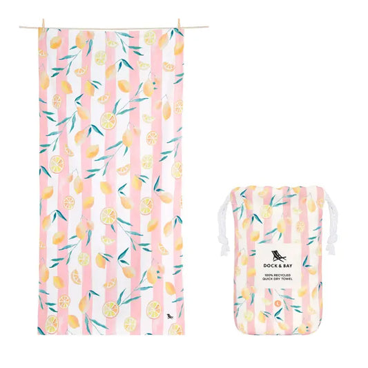 LIFE GIVES YOU LEMONS - QUICK DRY TOWELS | DOCK & BAY XL
