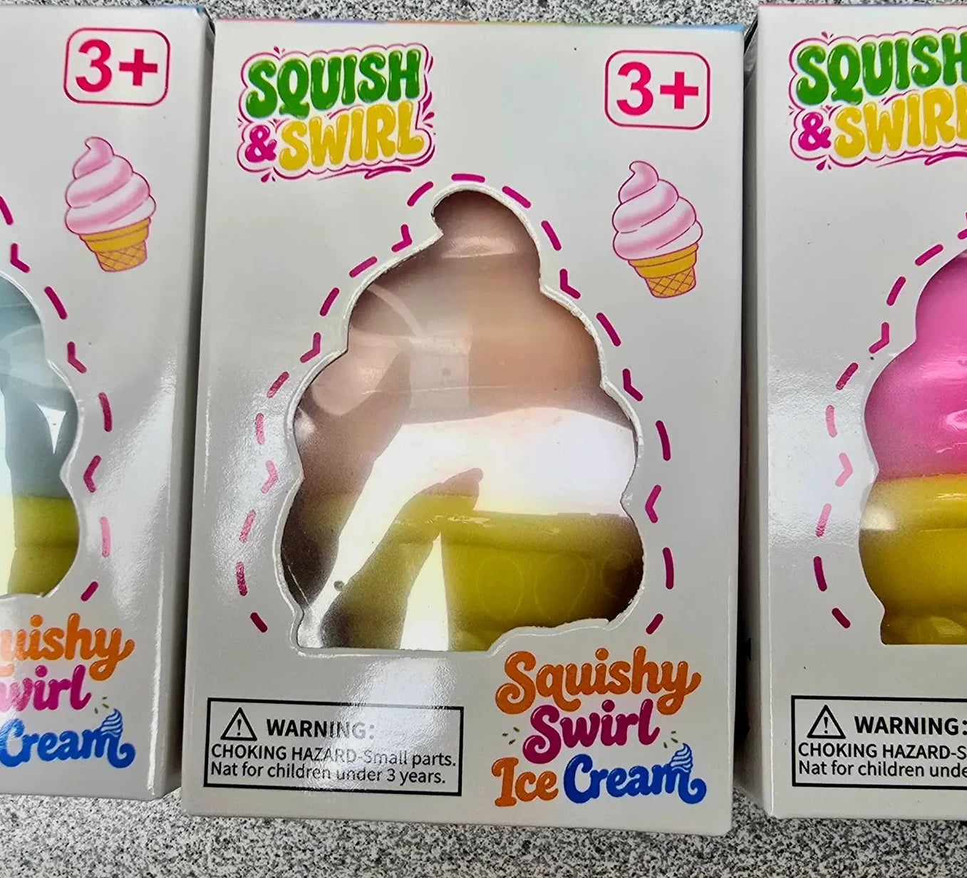 Soft Serve Cone Squishy (Smooth Squish Not Sticky) For ages 7+ Colors May Vary