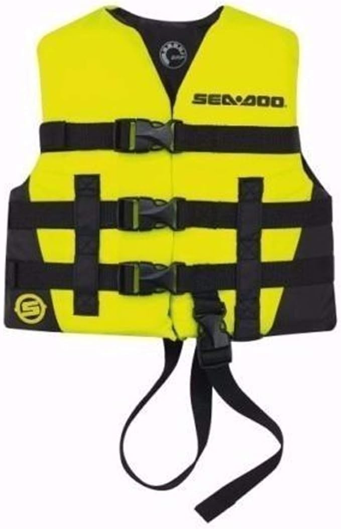 Bombardier SEA DOO Kids SANDSEA Personal Flotation Device Medium Yellow - Youth