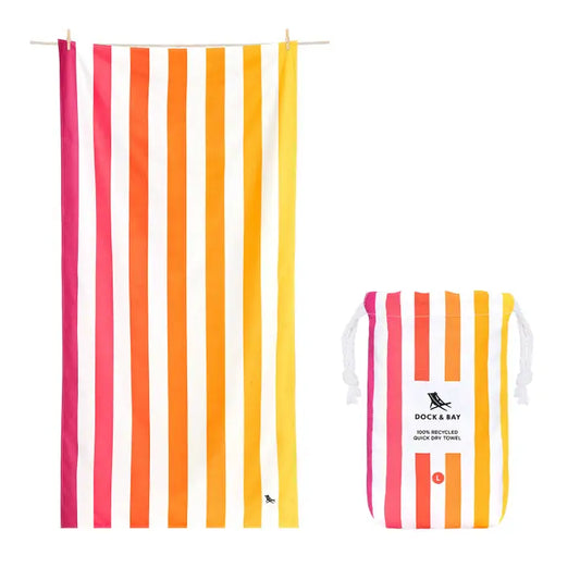 PEACH SUNRISE - QUICK DRY TOWELS | DOCK & BAY LG