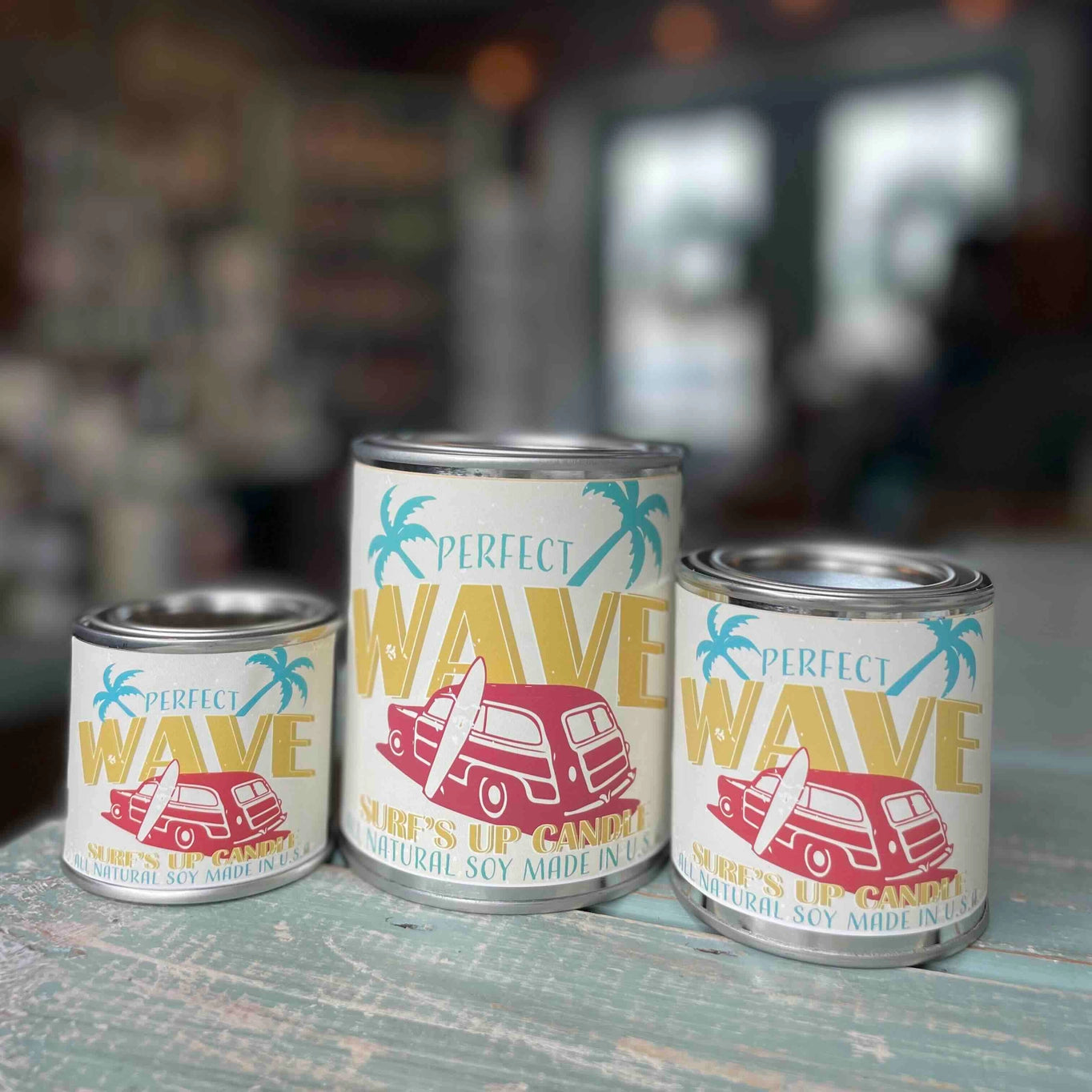 Surfs Up Perfect Wave Paint Can Candle