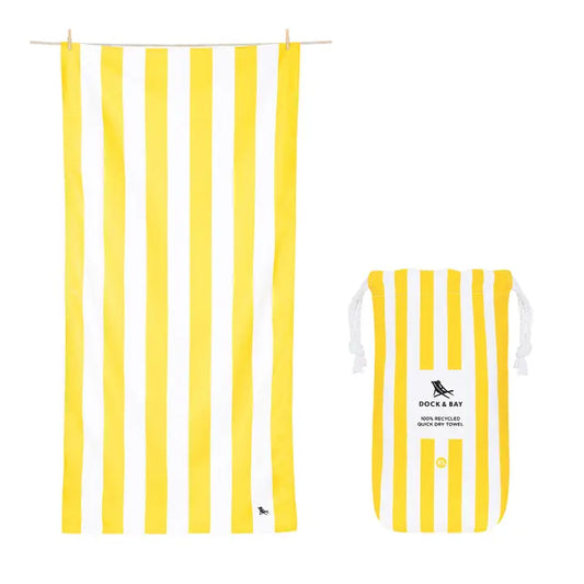 BORACAY YELLOW - QUICK DRY TOWELS | DOCK & BAY XL