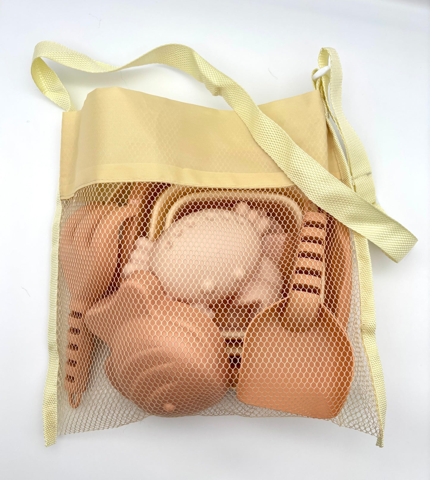 Kids Beach Sand Bucket 6 Piece Set in Tan