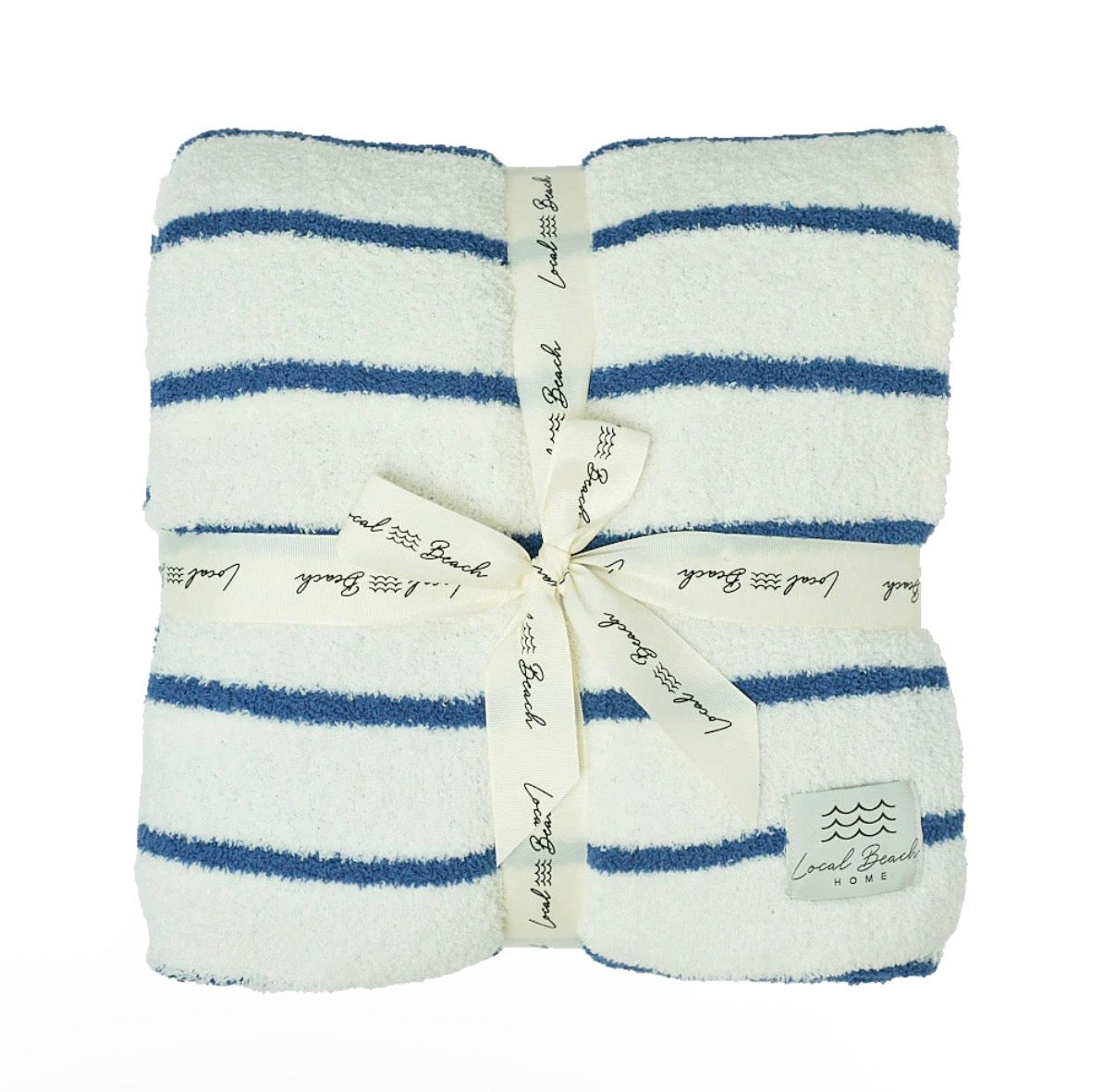 Local Beach Striped Luxe Home Blanket