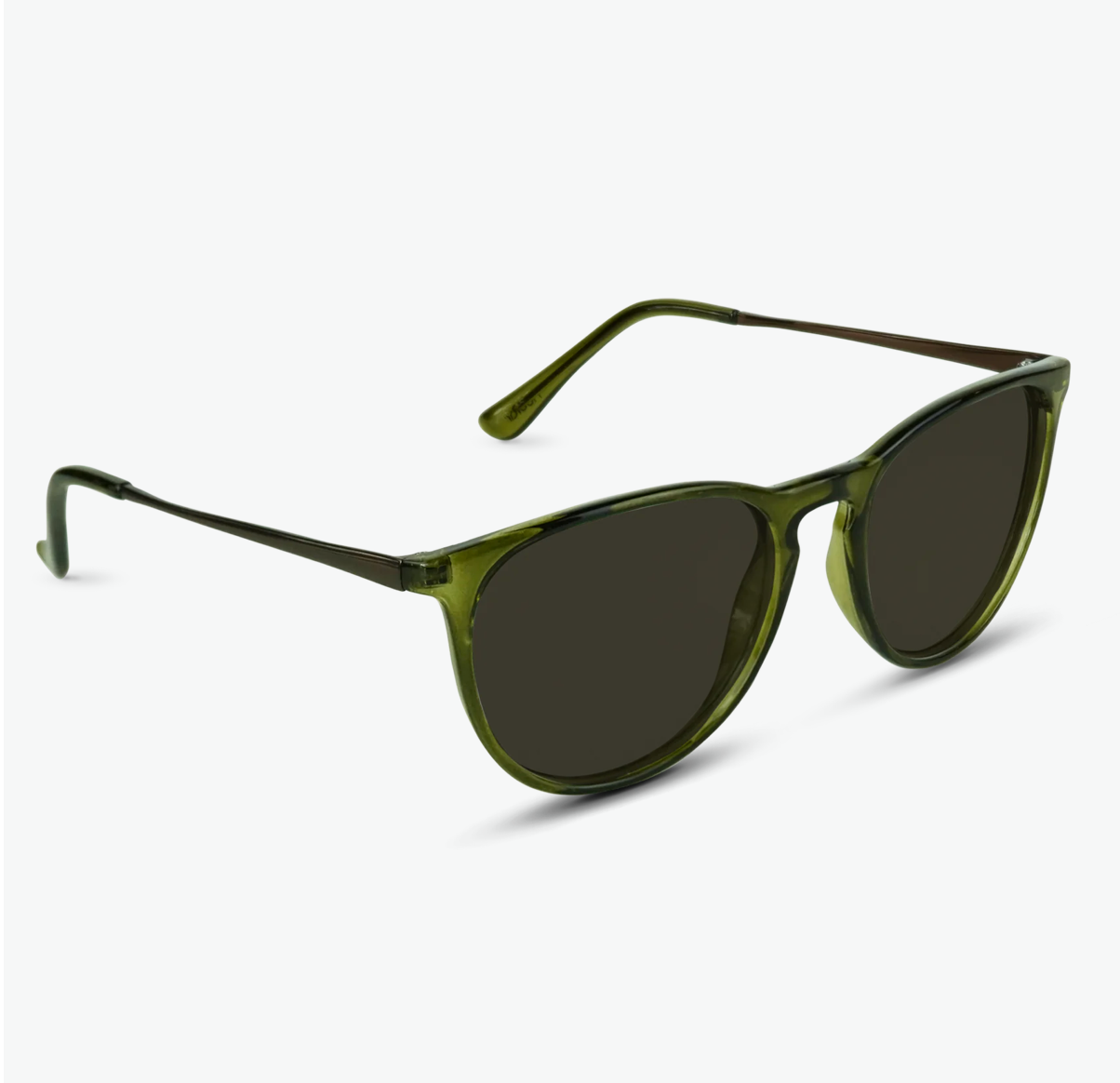 Nectar Shockoe - Shiny Transparent Olive Frame - G15 Lens