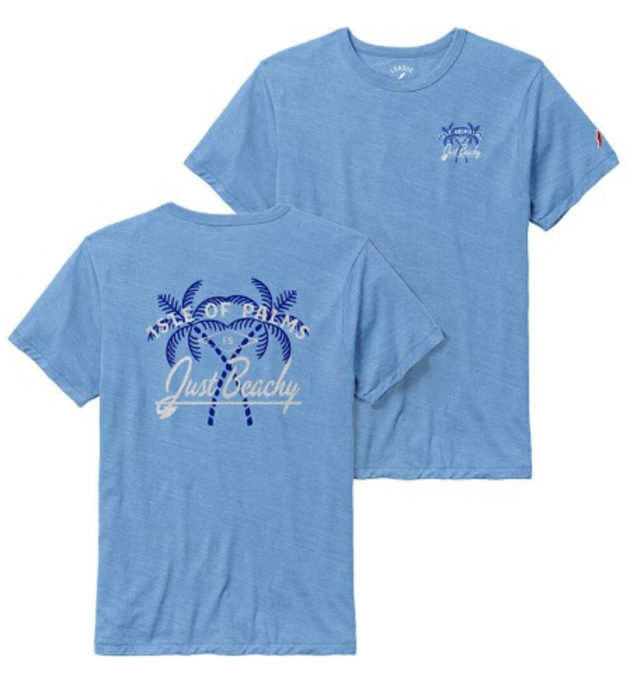IOP is Just Beachy T-Shirt - Heather Blue