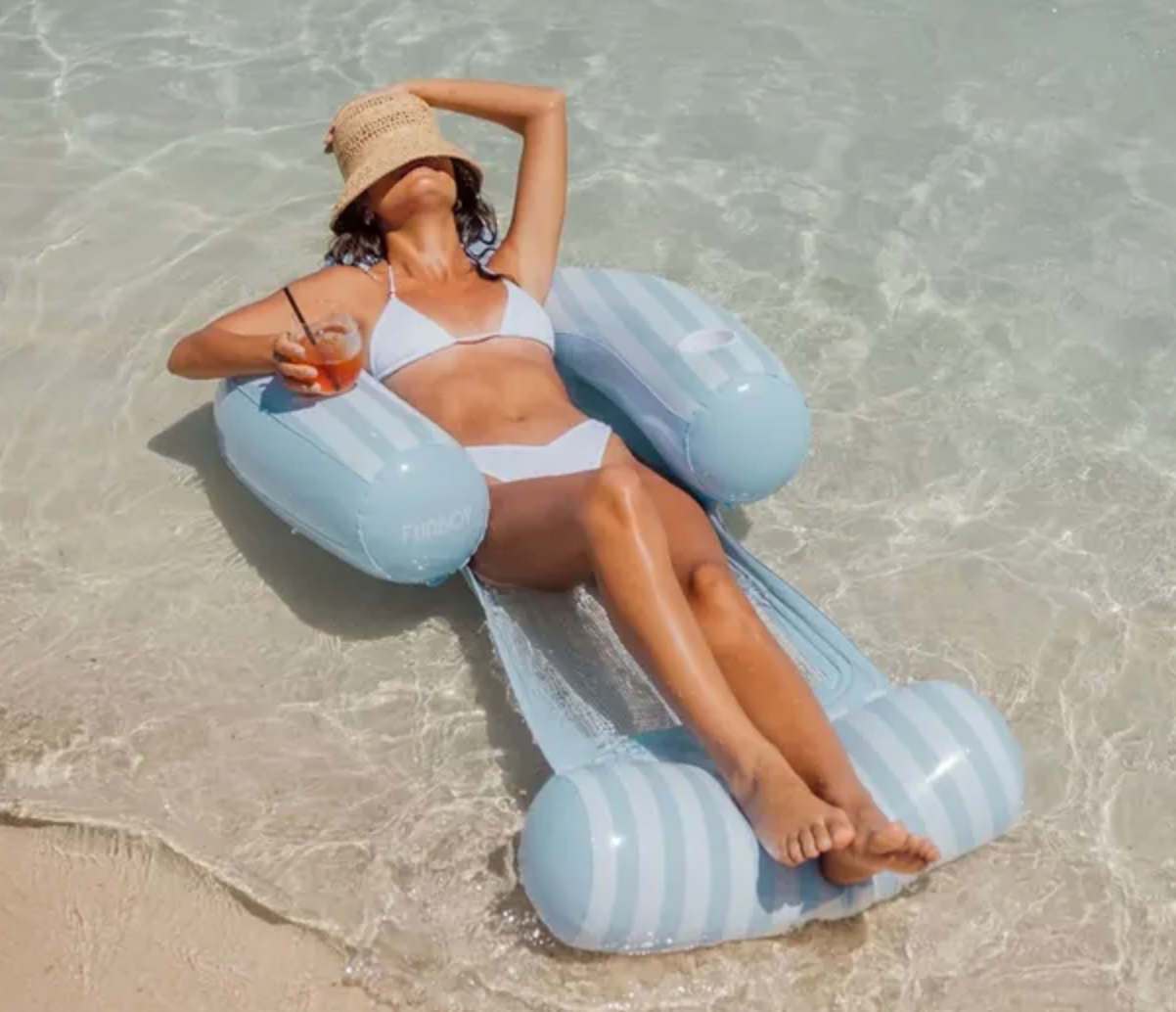 Funboy Mesh Chair Float - Coastal Stripe