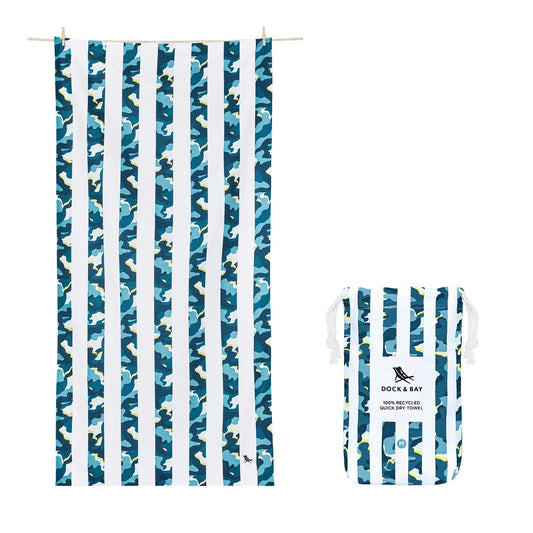 COOL CAMO - KIDS BEACH TOWELS | DOCK & BAY LG