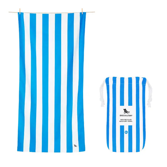 BONDI BLUE -QUICK DRY TOWELS | DOCK & BAY LG