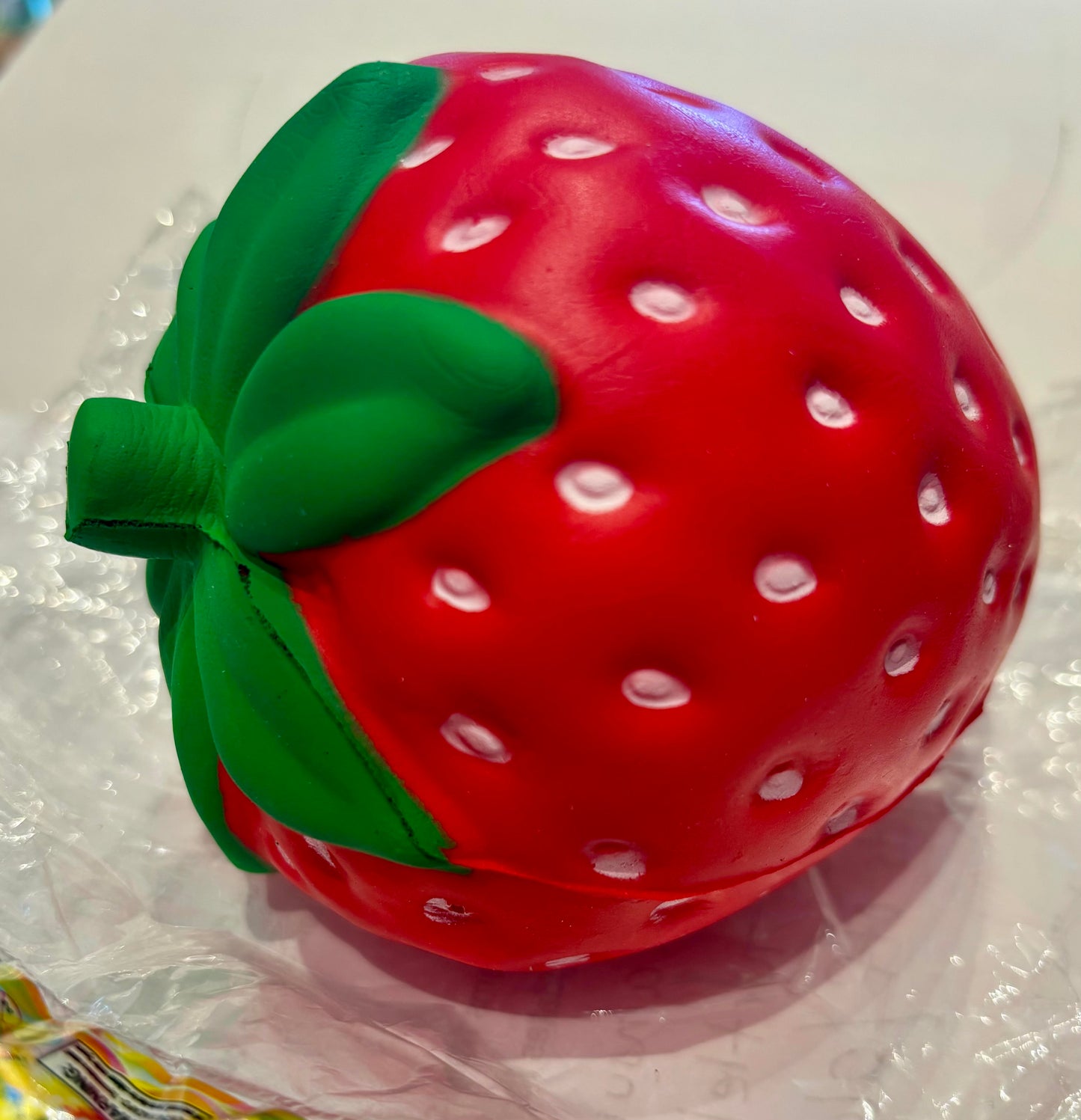 Jumbo Slow Rise Foam Strawberry Squishy - For Ages 7+
