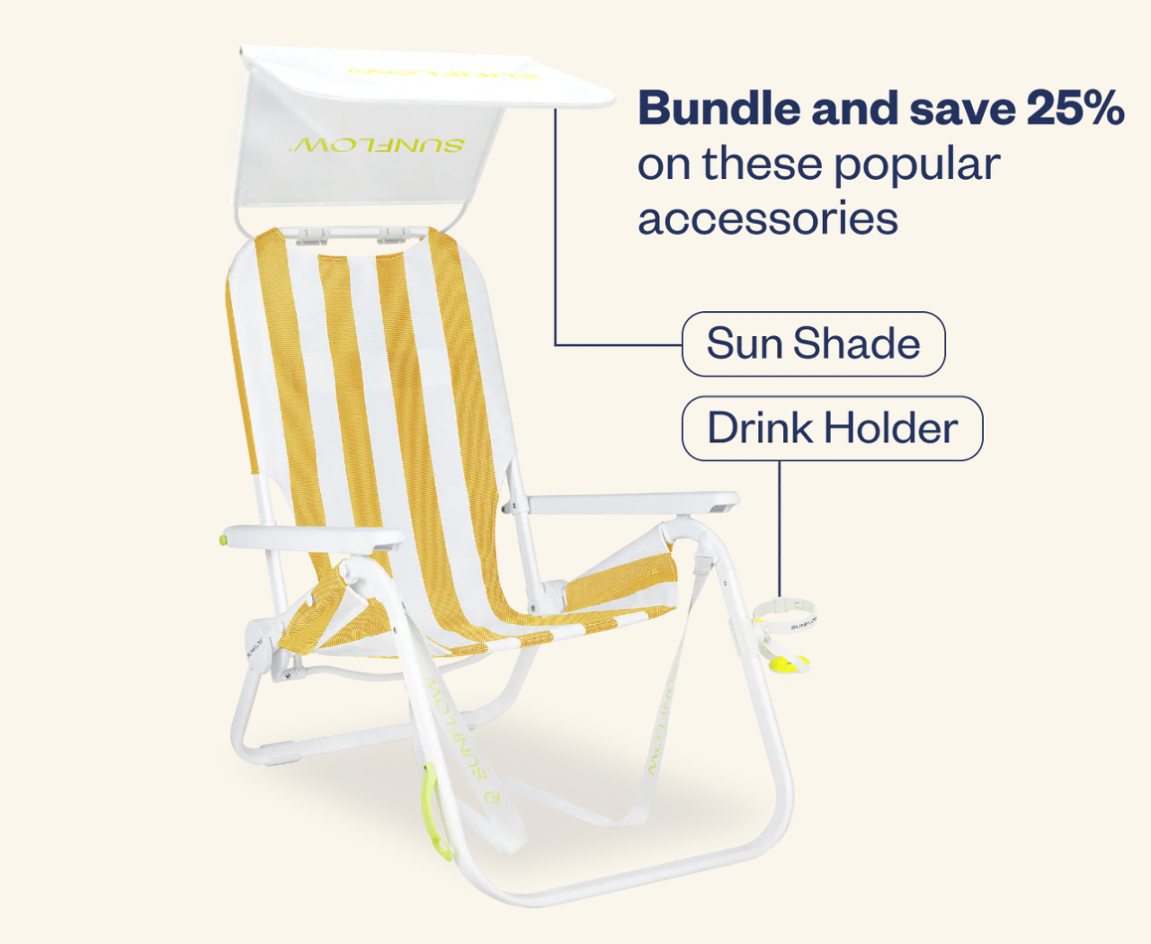 IOP Beach Chair Rental Yellow