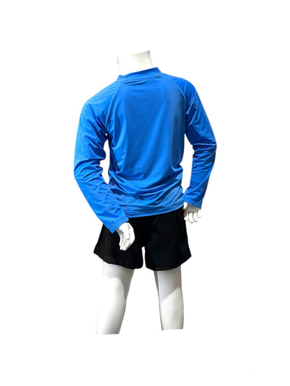 Kids Sun Protection Long Sleeve Top with UPF50+ Blue