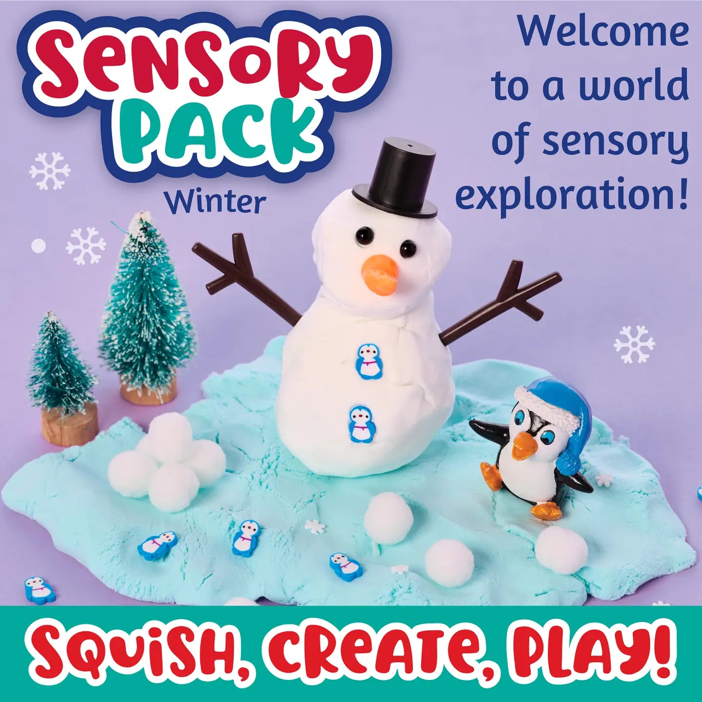 Sensory Pack Winter and Holiday Play Kit For Children