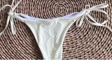Triangle Bikini Bottom with Button Accents
