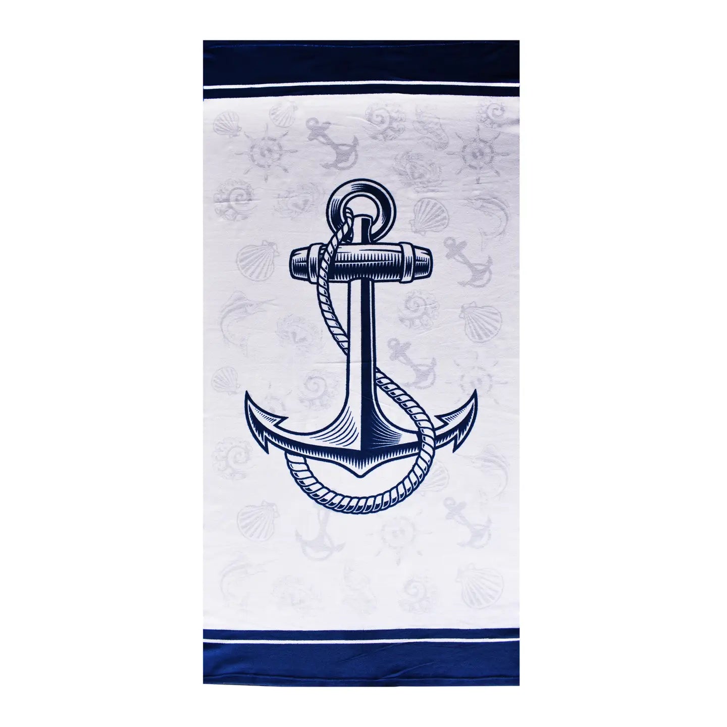 Nautical Anchor Microfiber Beach Towel – 29" X 58"