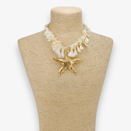 Chunky Shell Starfish Necklace