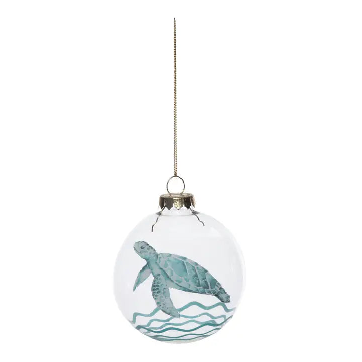Christmas Sea Turtle Sand Keeper Ornament