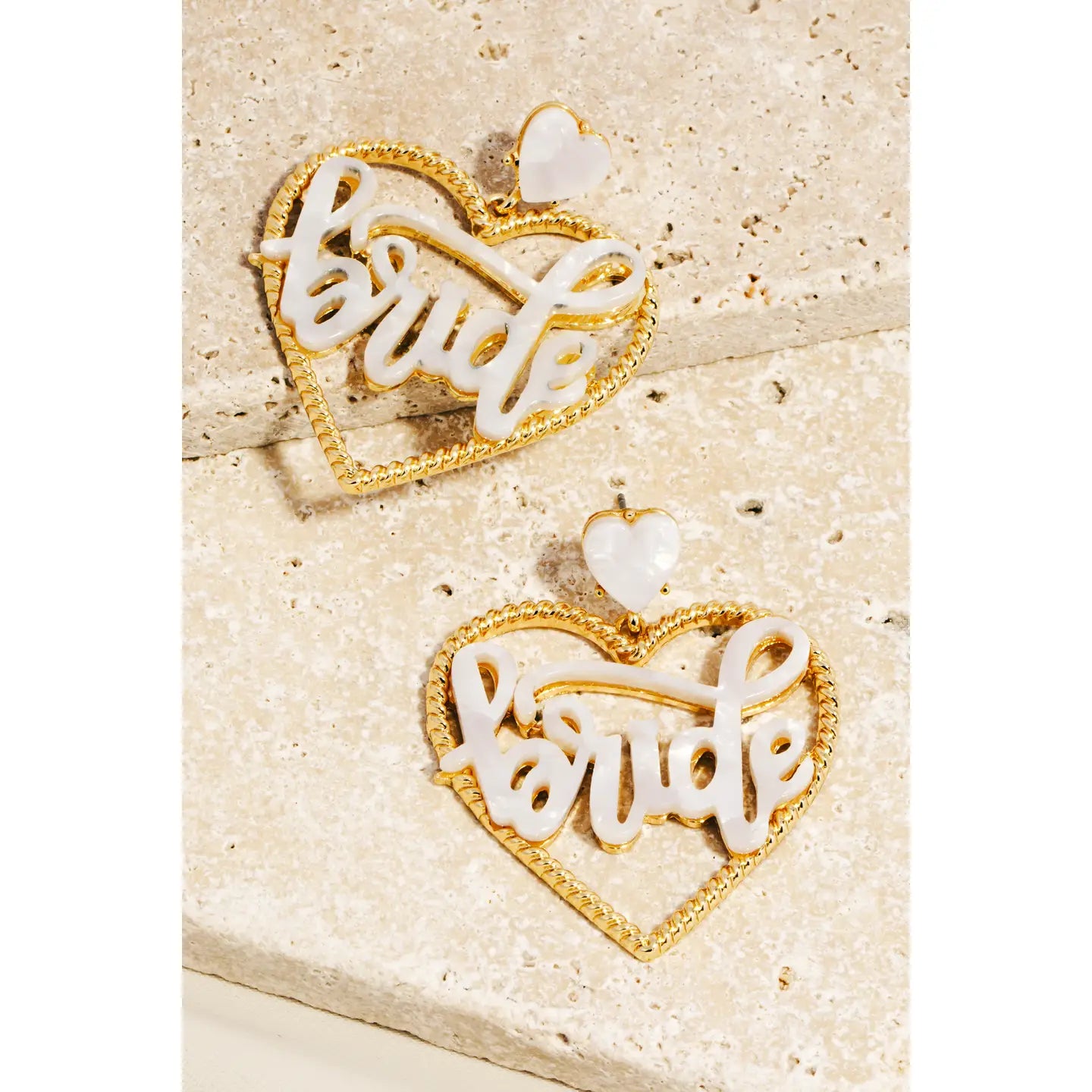 Heart Bride Drop Earrings - A.S.