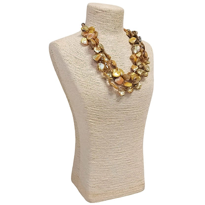 Golden Seashell Collar Necklace