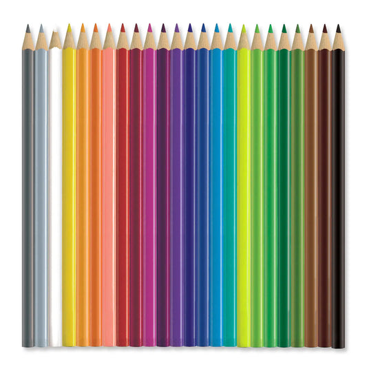 24 Triangular Colored Pencils - Ecopencils