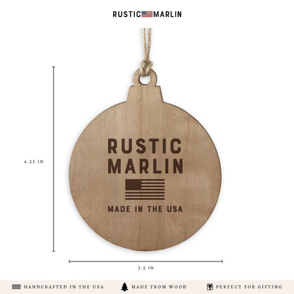 Isle of Palms Coastal Oyster Holiday Tree Ornament