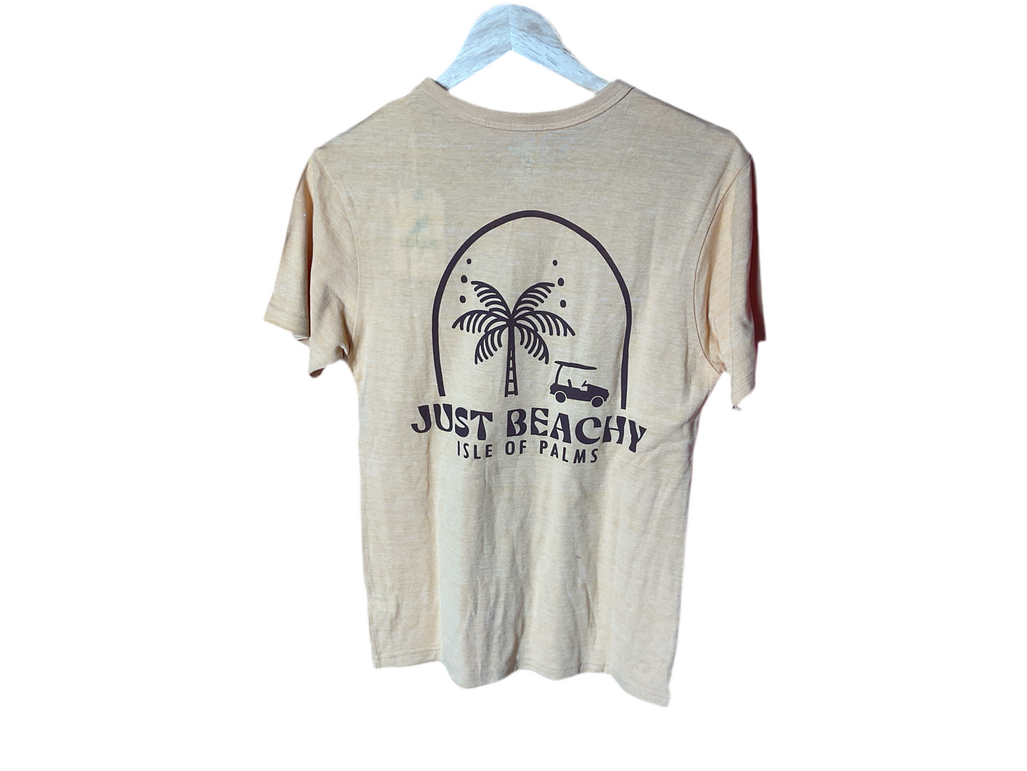 Just Beachy Palms Tee Yellow