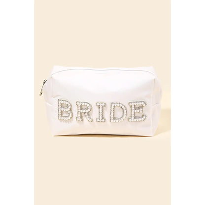 Bride Pearl Beaded Cosmetic Bag - A.S.