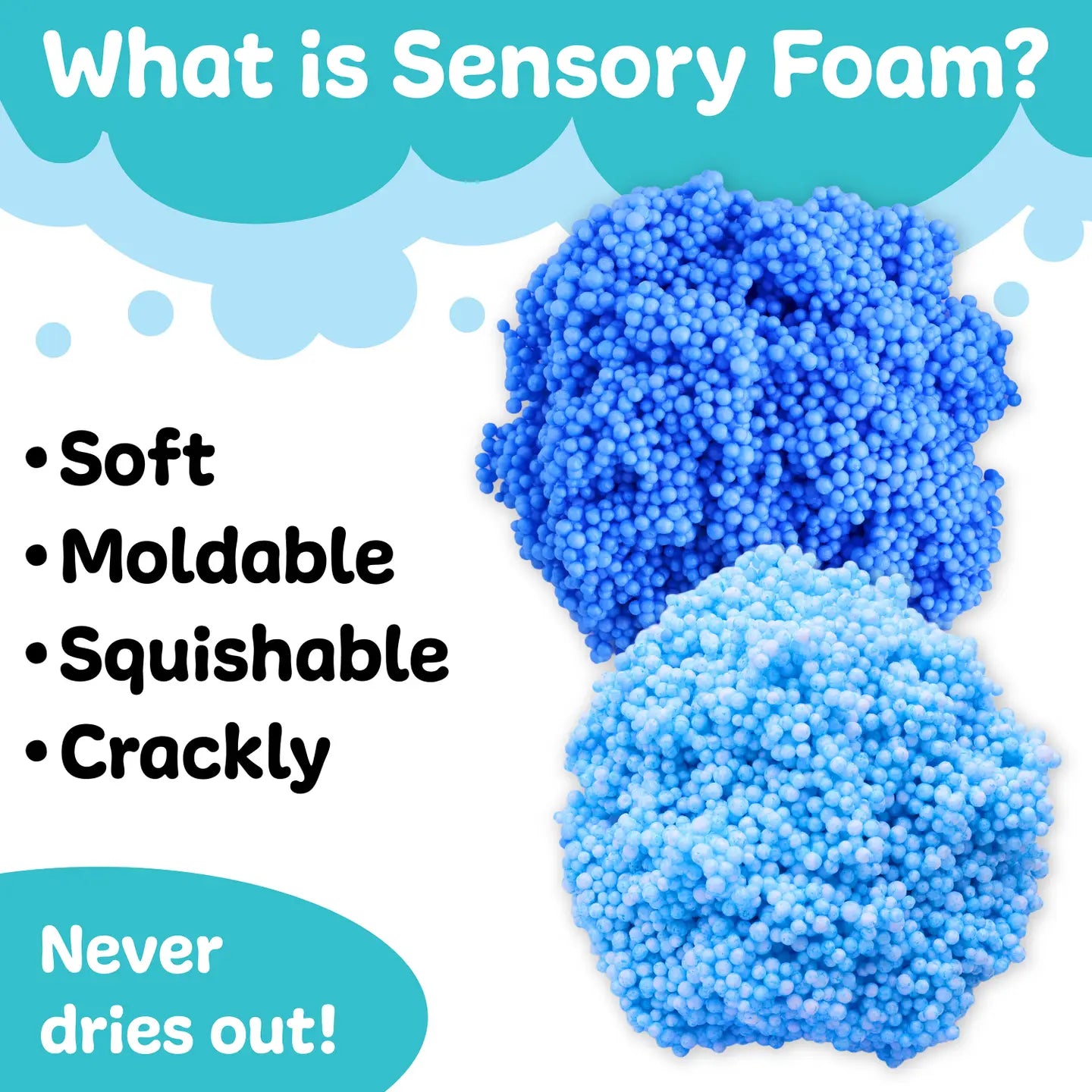 Sensory Surprise Squishy Foam Bucket - Ocean Theme Charms