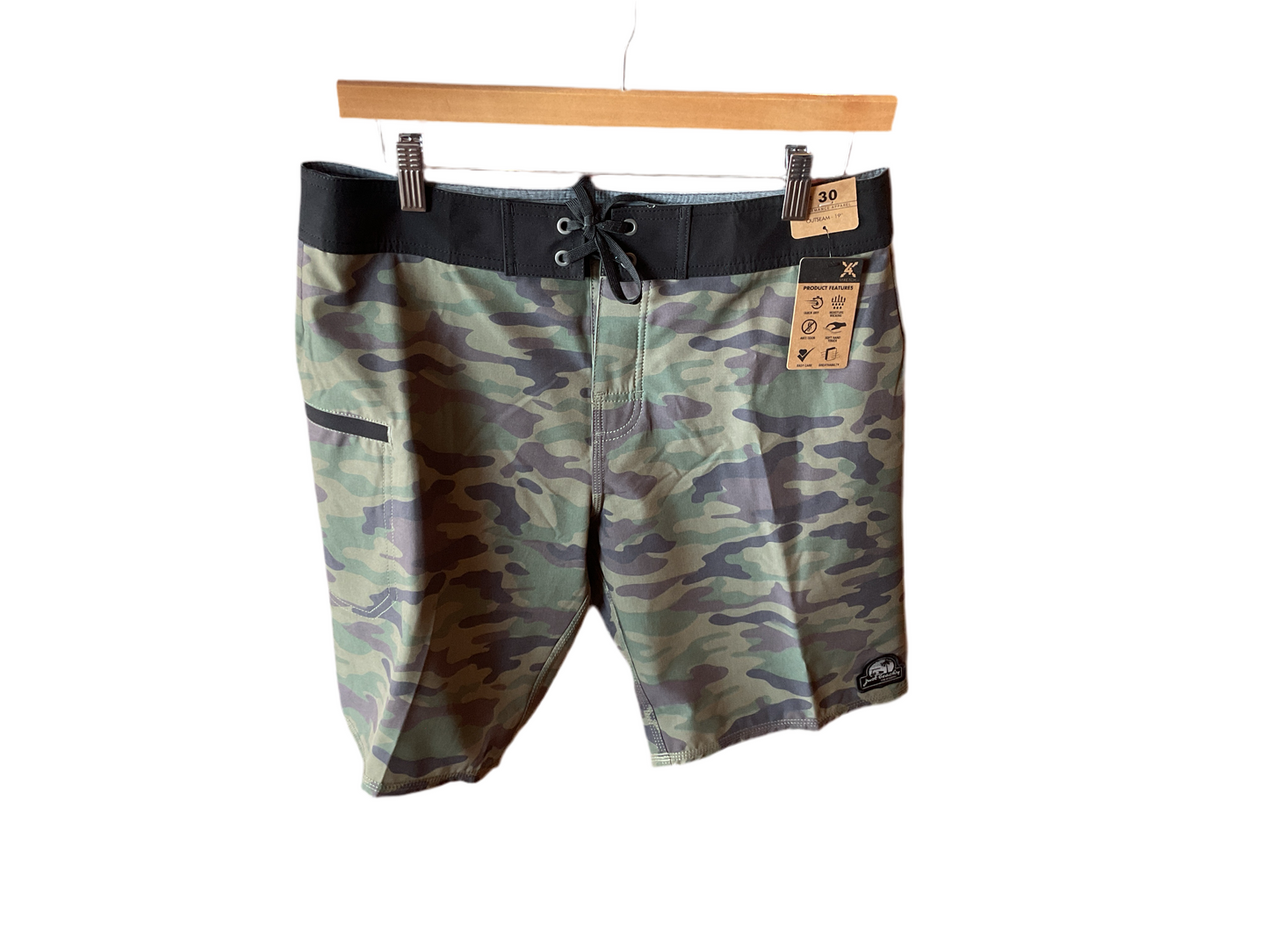 Just Beachy Swim Trunks Camo