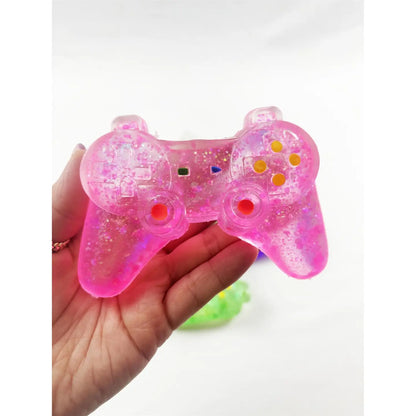 Glitter Game Controller Squishy - Colors May Vary