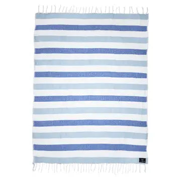 Local Beach Baja Blanket - Blue/Cobalt/White
