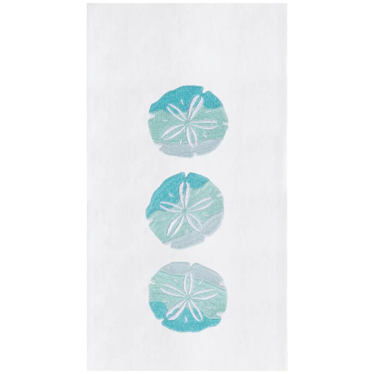 Coastal Sand Dollar Trio Flour Sack Kitchen Towel