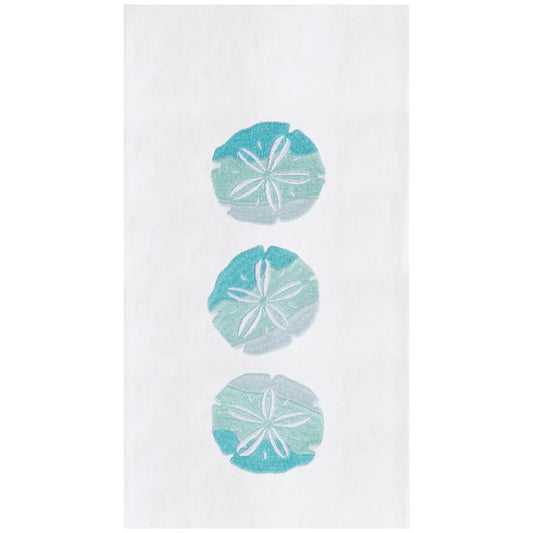 Coastal Sand Dollar Trio Flour Sack Kitchen Towel