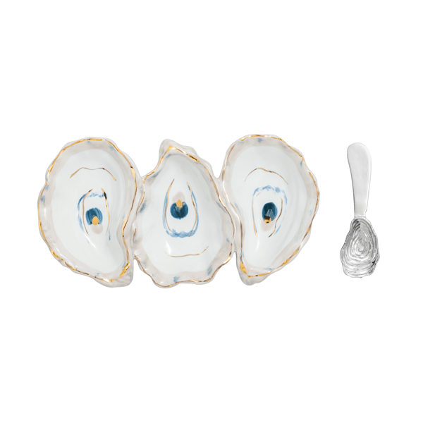 MUD PIE OYSTER PLATTER AND TOOTHPICK SET