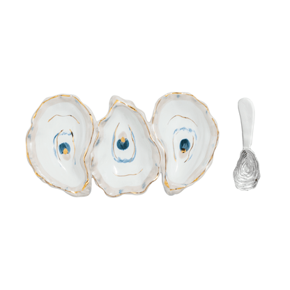 MUD PIE OYSTER PLATTER AND TOOTHPICK SET