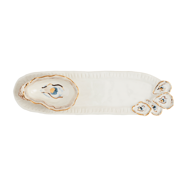 MUD PIE OYSTER TRAY AND DIP SET
