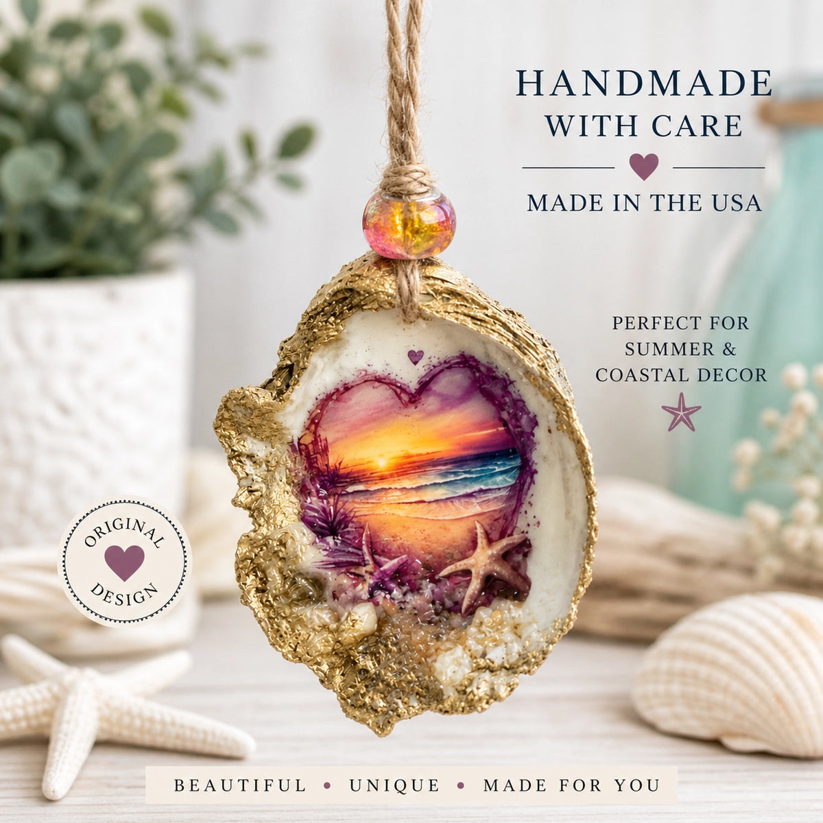 Sunset At the Beach Ornament
