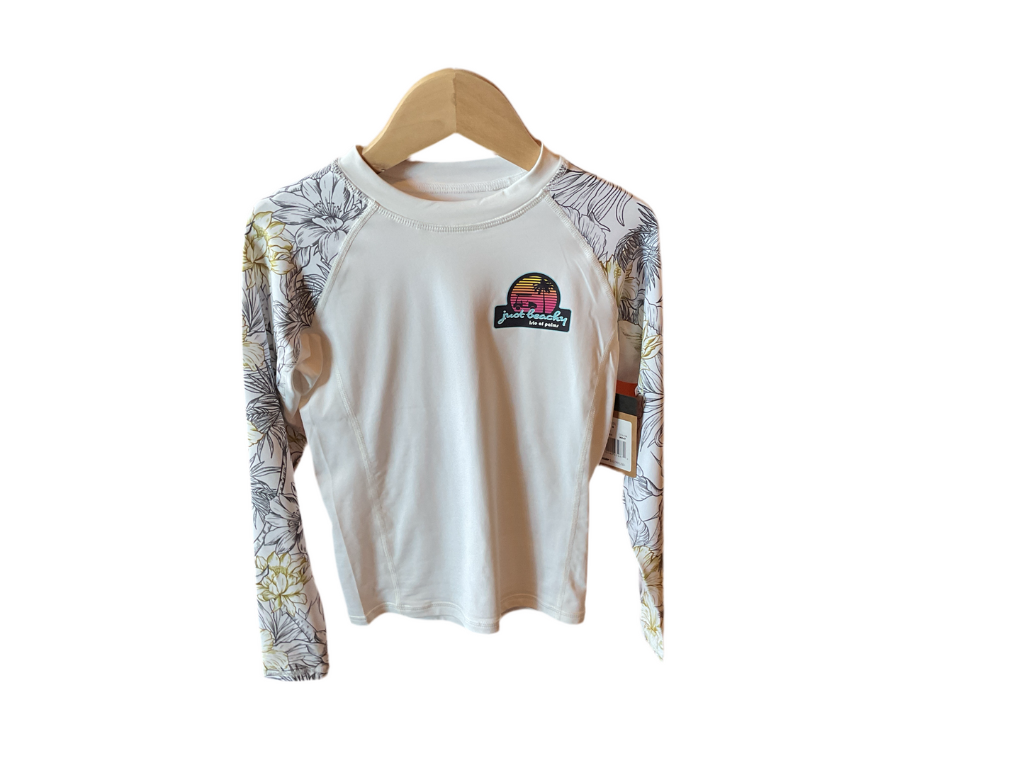 Girls Rash Guard White