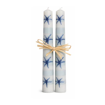 Coastal Candle Set- Starfish-Peach Coral-Turtle-Blue Coral