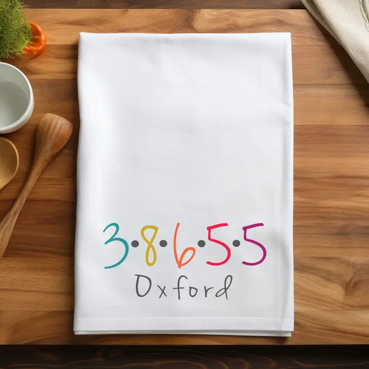 Zip Code Dots - 30x30 Towels