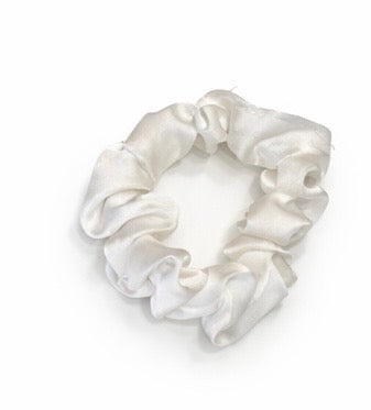 White Hair Scrunchie