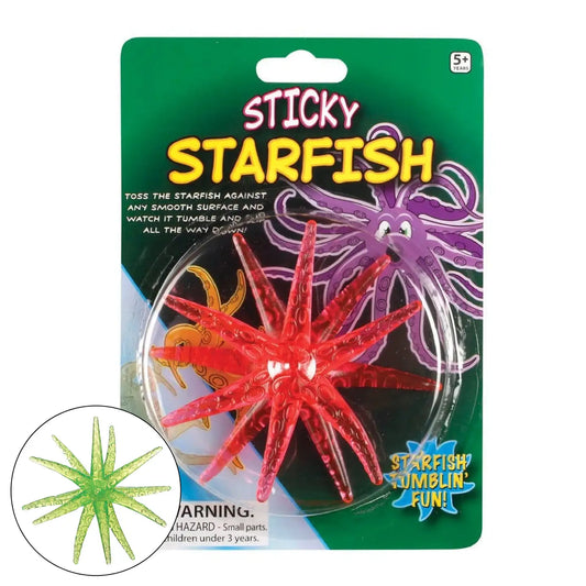 Sticky Starfish Wall Tumbler Kids Toy - Age Grade: 5+ - Color's May Vary