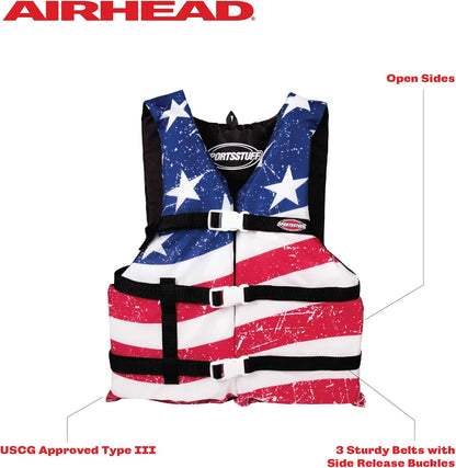 Sportstuff Airhead Stars & Stripes Life Jacket - Youth