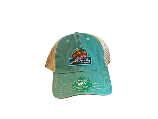 Just Beachy Trucker Hat - Aqua