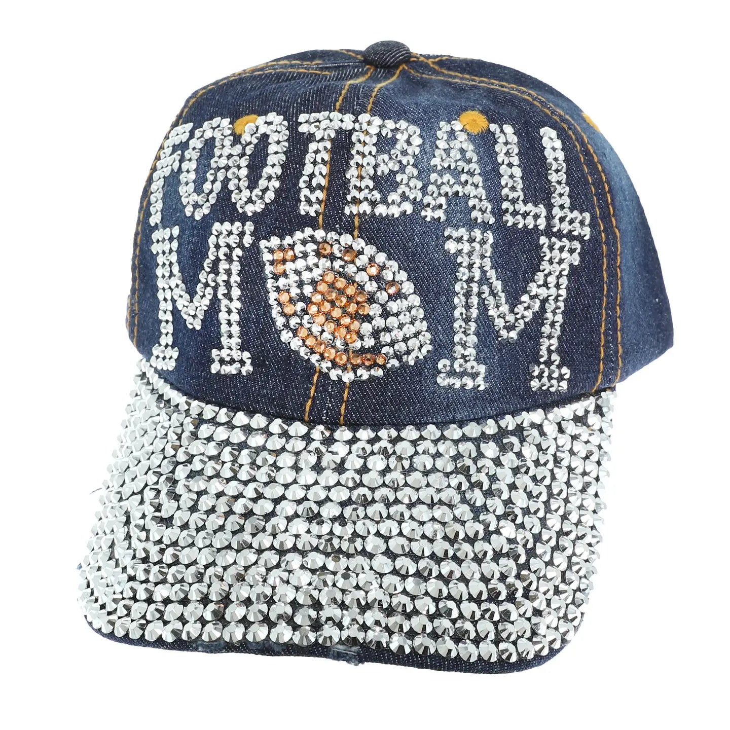 Football Mom Jeweled Hat