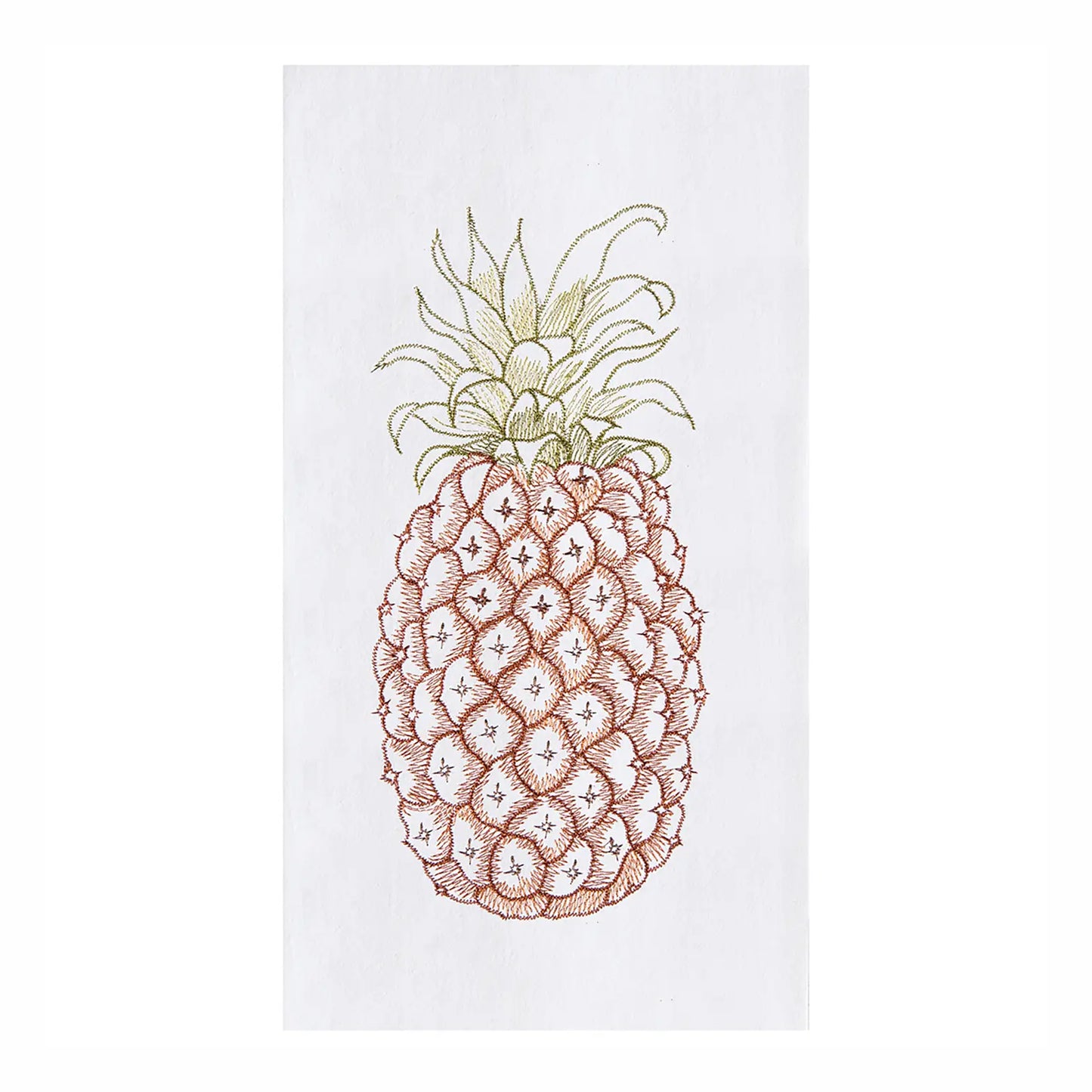 Coastal Pineapple Flour Sack Kitchen Towel