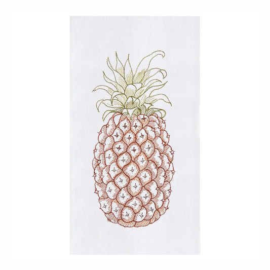 Coastal Pineapple Flour Sack Kitchen Towel
