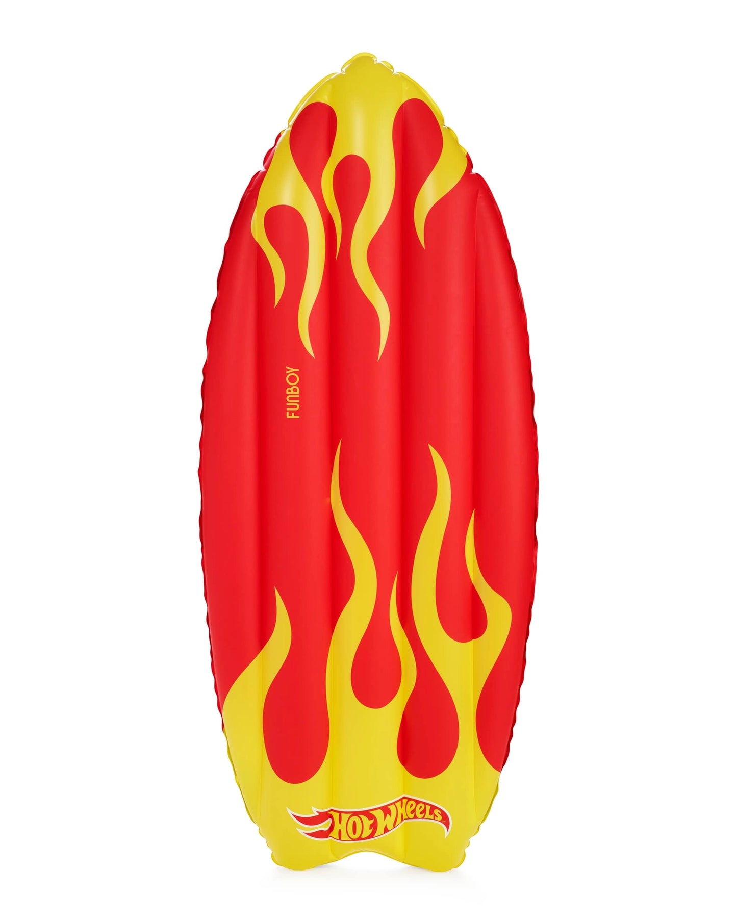 FUNBOY X Hot Wheels Kids Checkered Flame Surfboard (Reversible) Float