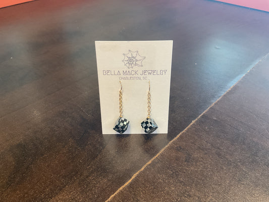 Bella Mack Dice Mother of Pearl Earrings