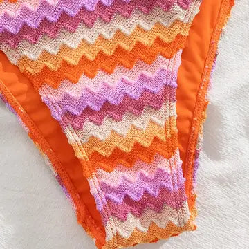 HALTER-NECK Backless Beach Bikini Swimsuit Set
